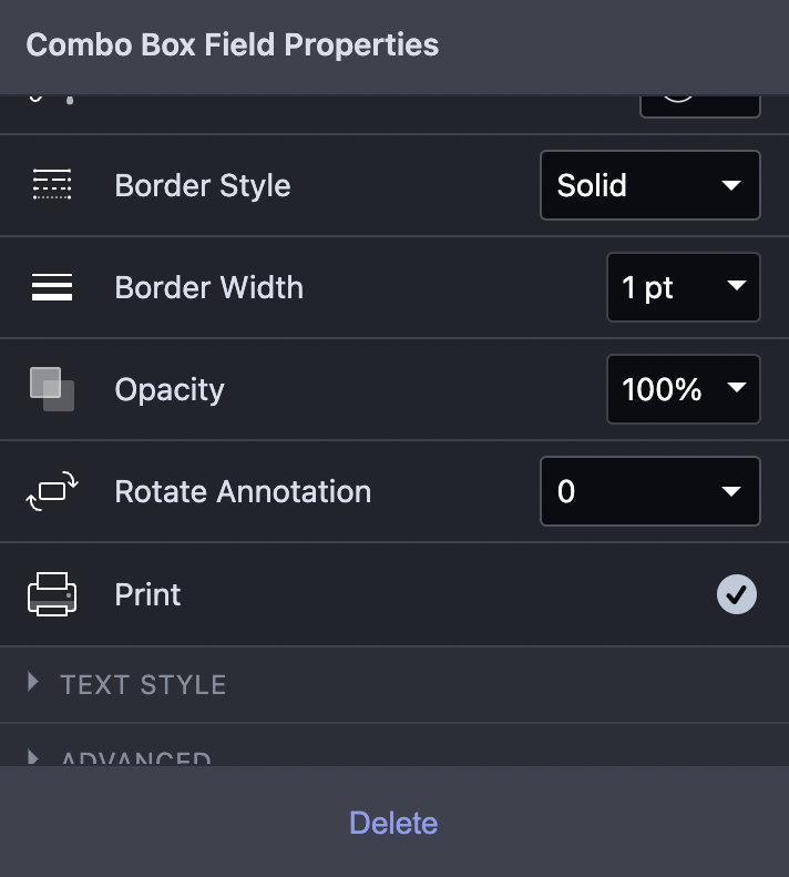 Widget rotation with Form Creator popover