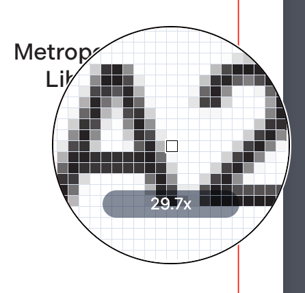 Document Comparison page magnifier.