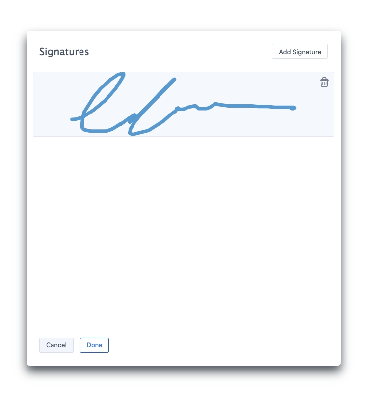 Signature Picker