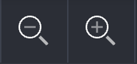 Zoom in and zoom out toolbar buttons.